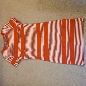 Orange Striped Dress